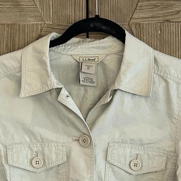 L.L. Bean Women's Utility Jacket Beige Size PM Outdoors - Picture 2 of 8
